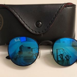 Ray Ban blue reflector sunglasses